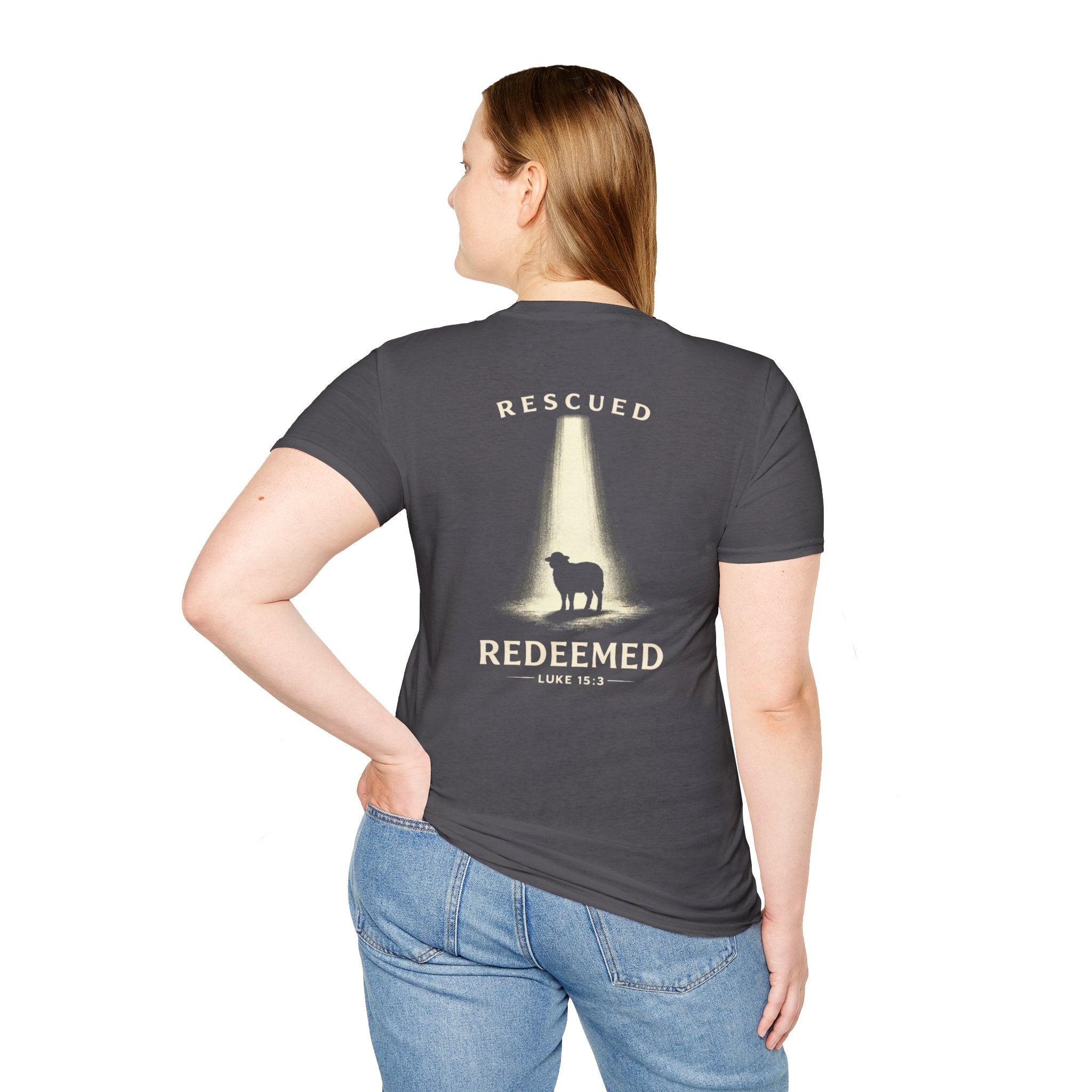 "Rescued and Redeemed" (Design on Back/Logo on Front)