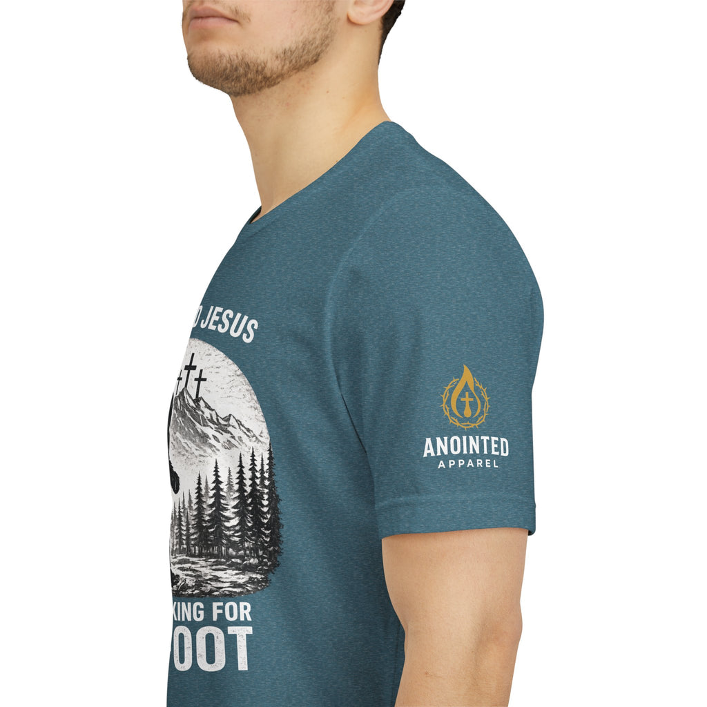 "Jesus and Bigfoot" (Design on Front/Logo on Sleeve)