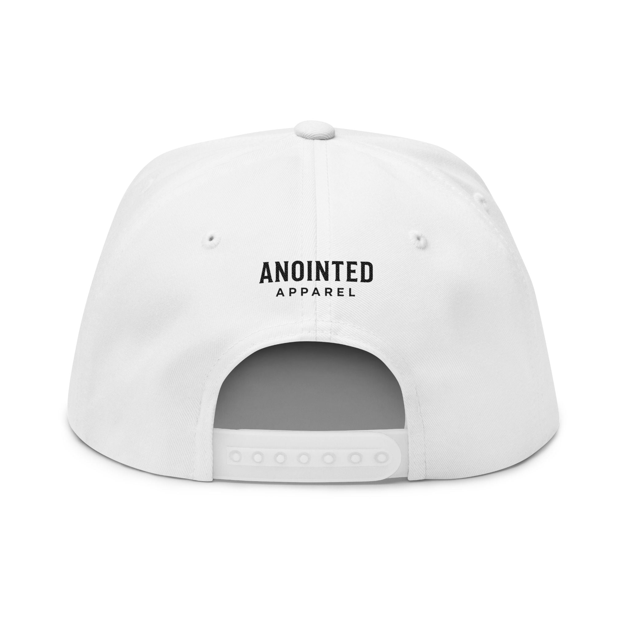 Signature Series "YHWH" (Black) Flat Bill Snap Back (Triple Embroidered)