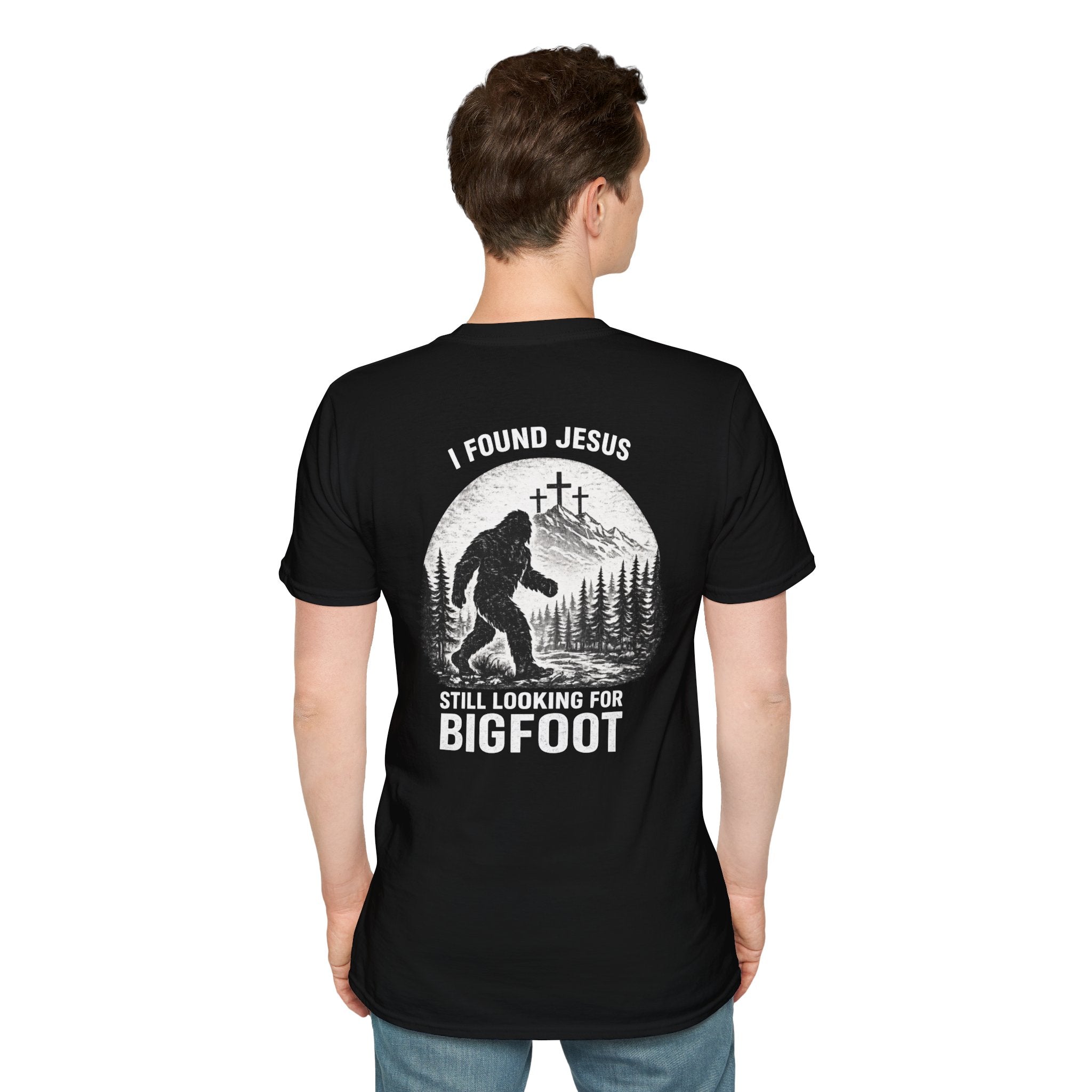 "Jesus and Bigfoot" (Design on Back/Logo on Front)