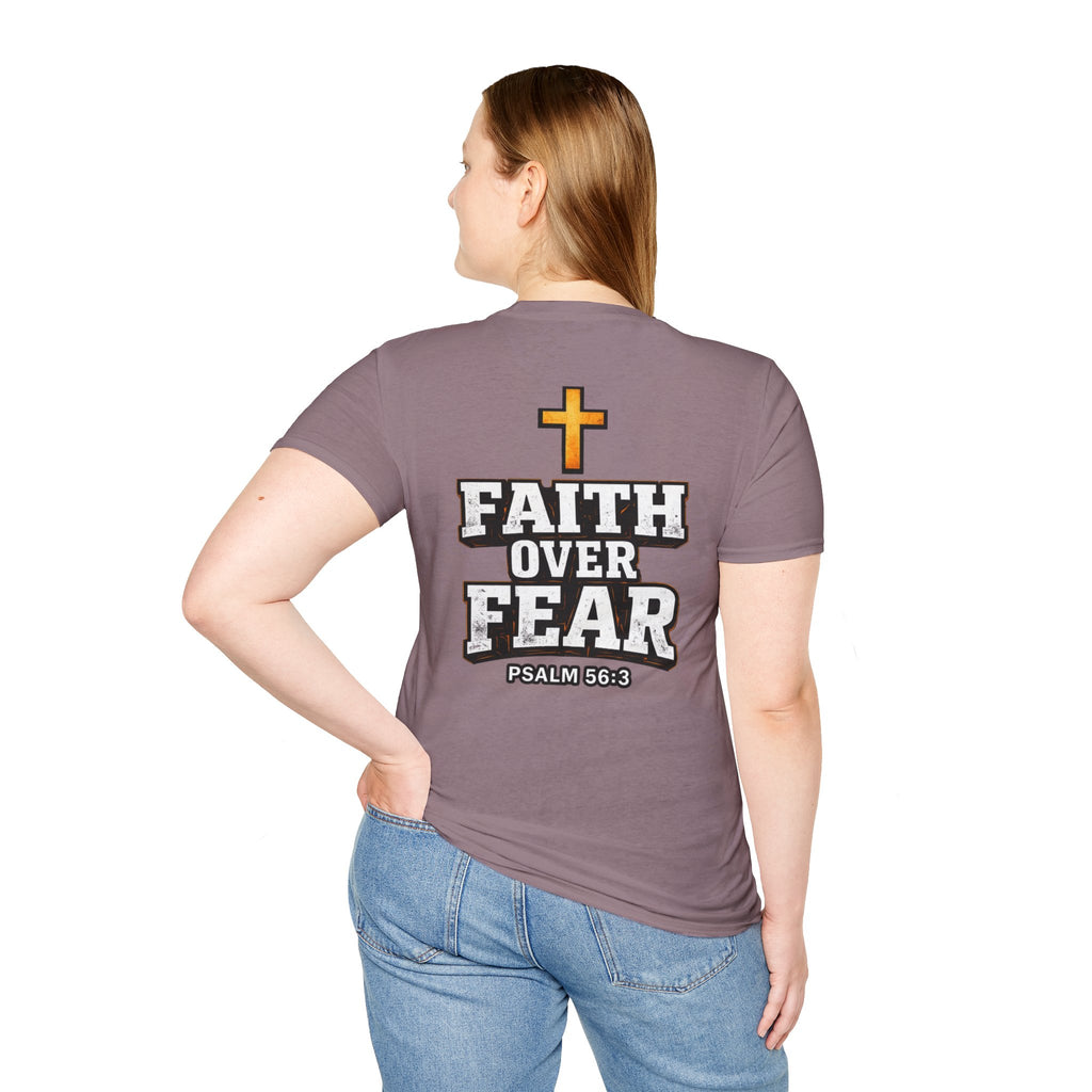 "Faith Over Fear" (Design on Back/Logo On Front)