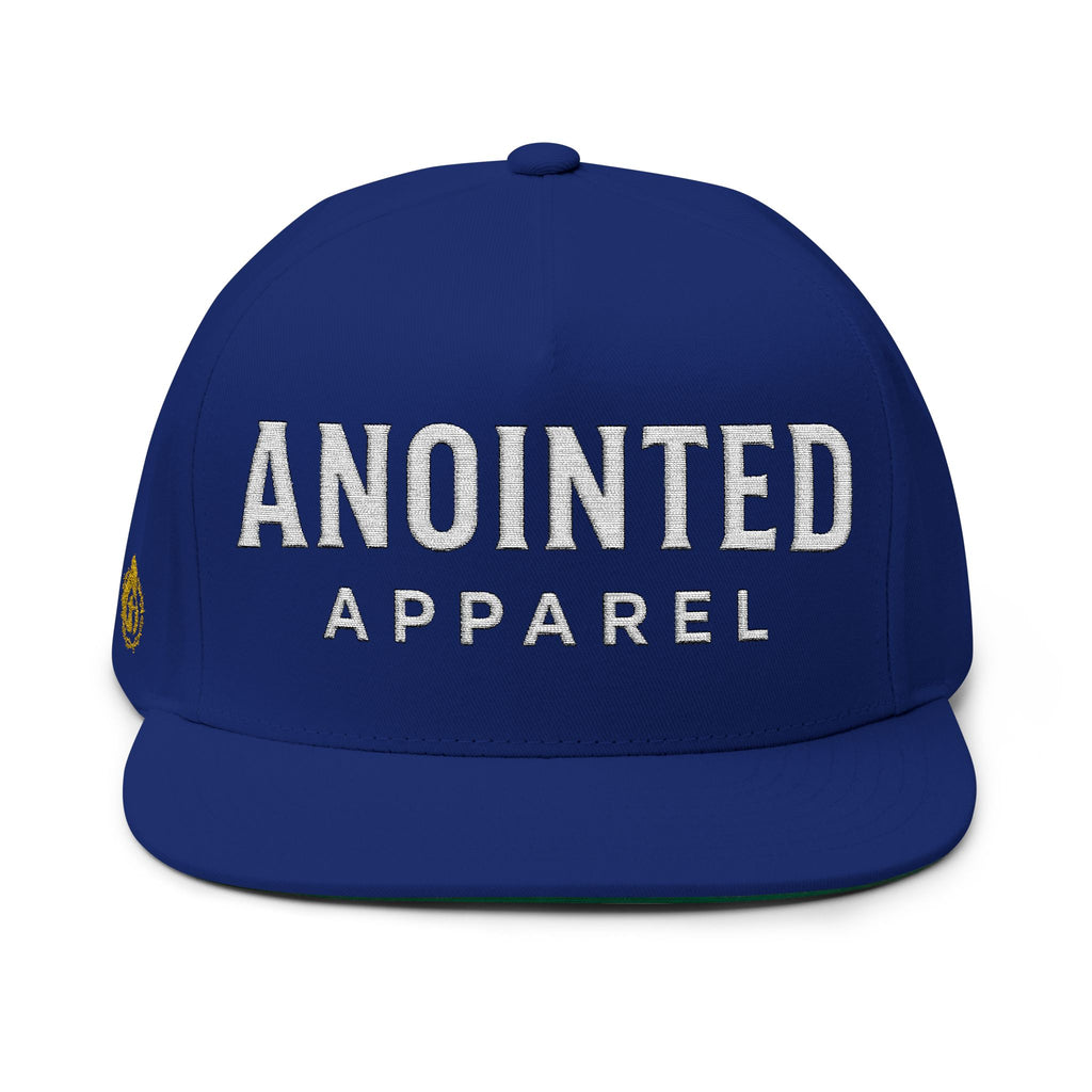 Halo Series "Anointed" Flat Bill Snapback (White Lettering/Black Outline) (Embroidered Front/Side)