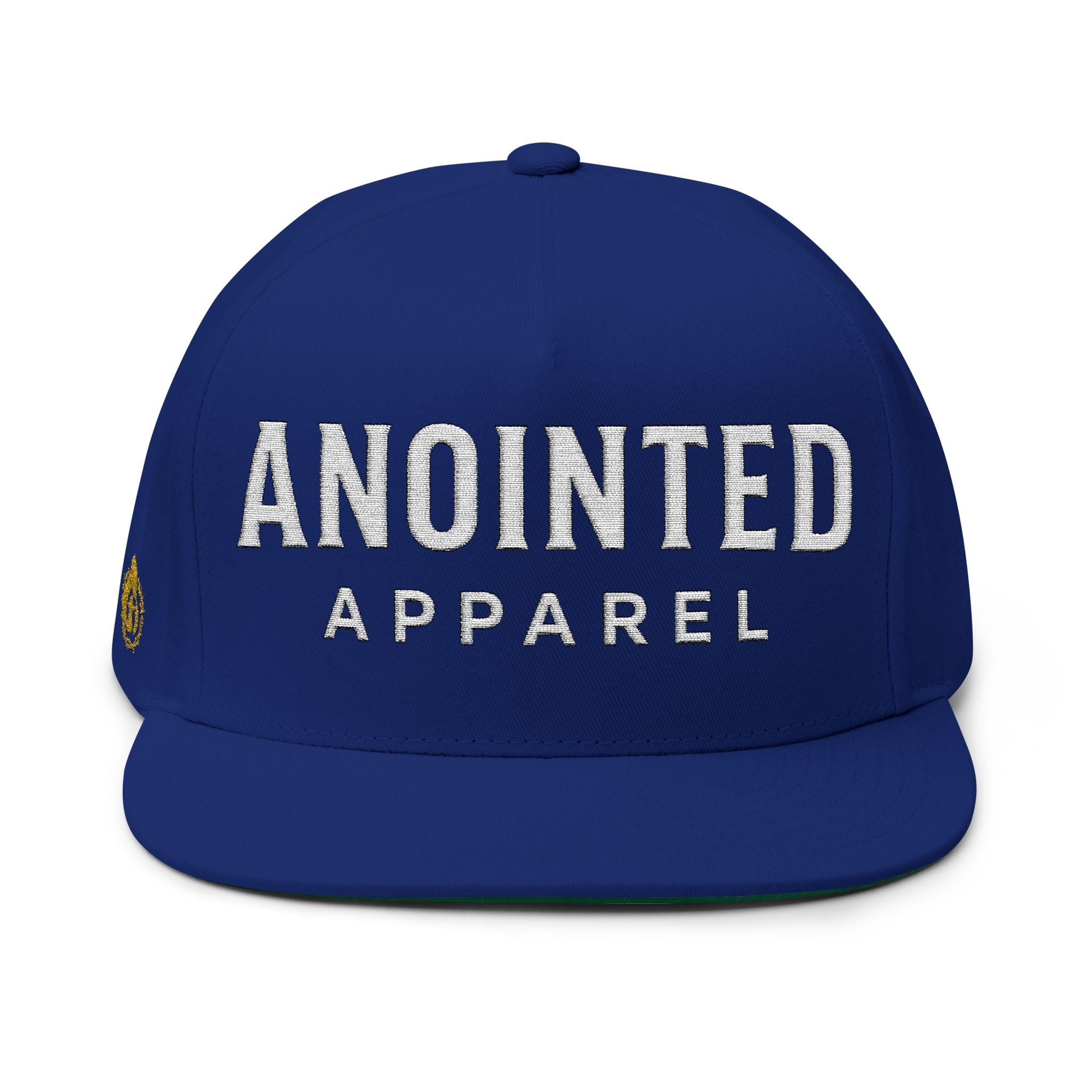 Halo Series "Anointed" Flat Bill Snapback (White Lettering/Black Outline) (Embroidered Front/Side)