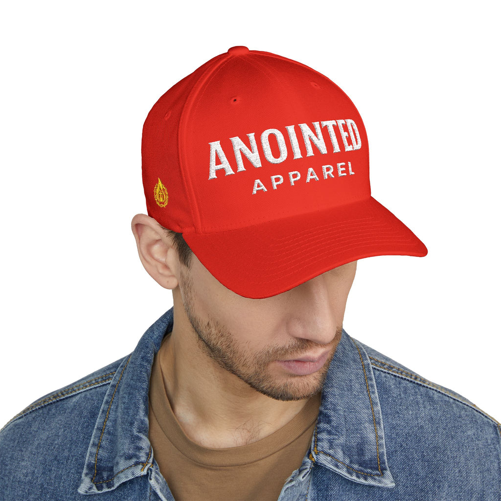 "Anointed" Christian FlexFit Hat – Elevated Edition (Front + Side Embroidery)
