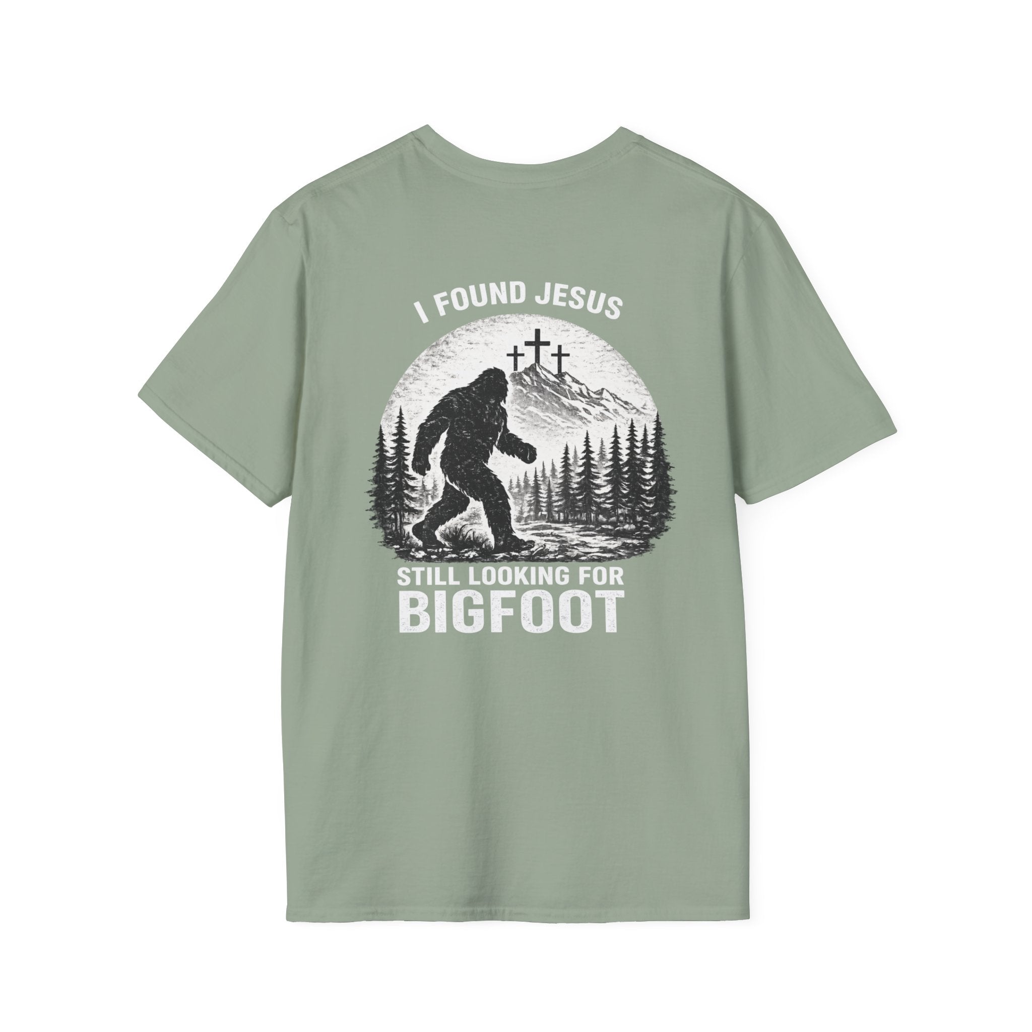 "Jesus and Bigfoot" (Design on Back/Logo on Front)