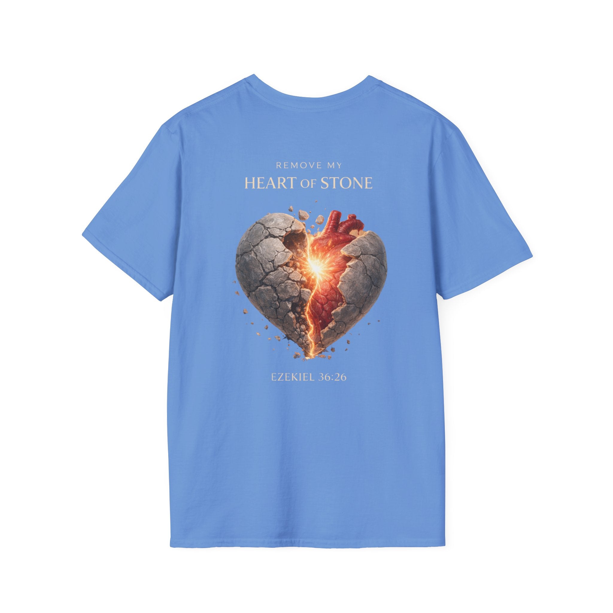 Ezekiel 36:26 - "Heart of Flesh" (Ladies) (Design on Back/Logo on Front)