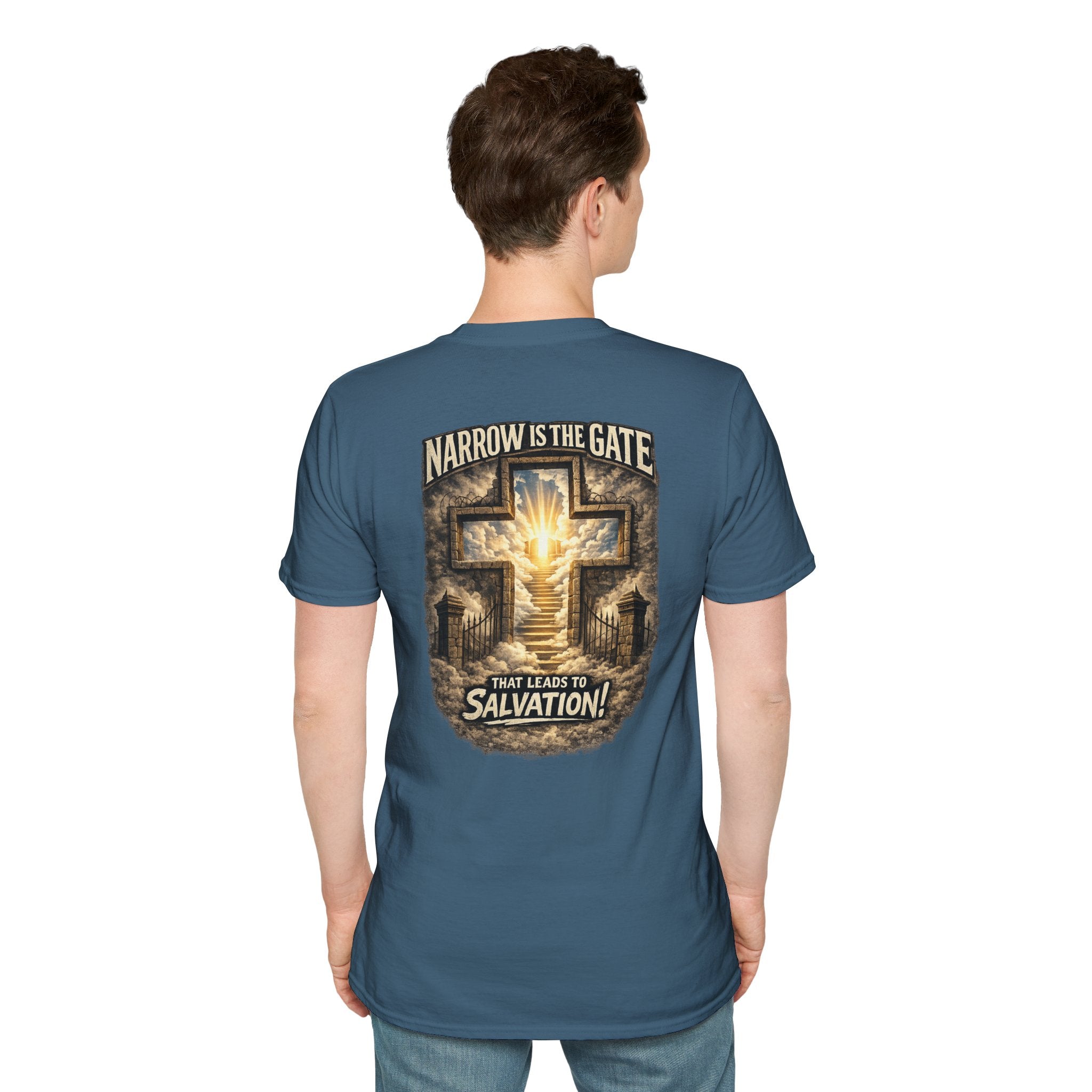 "The Narrow Gate" (Design on Back/Logo on Front)