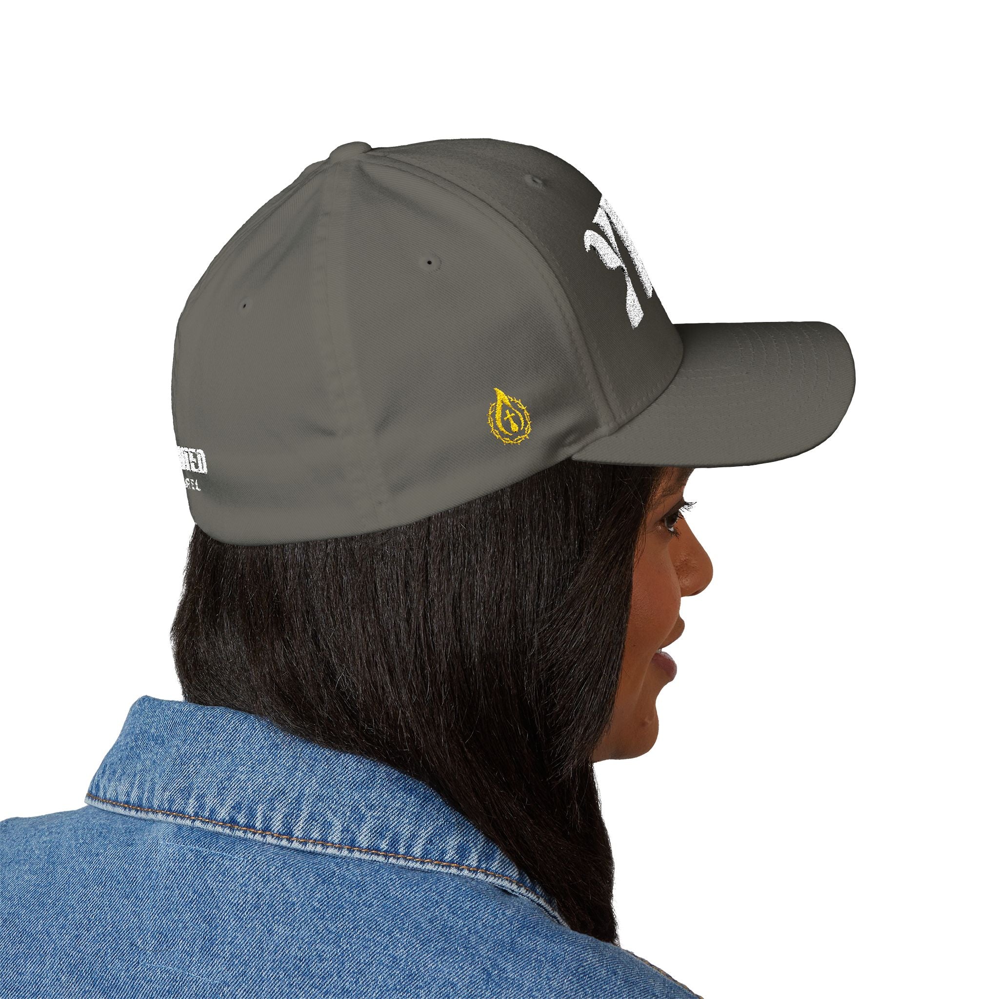 Signature Series "YHWH" FlexFit Closed-Back (White) (Triple Embroidered)