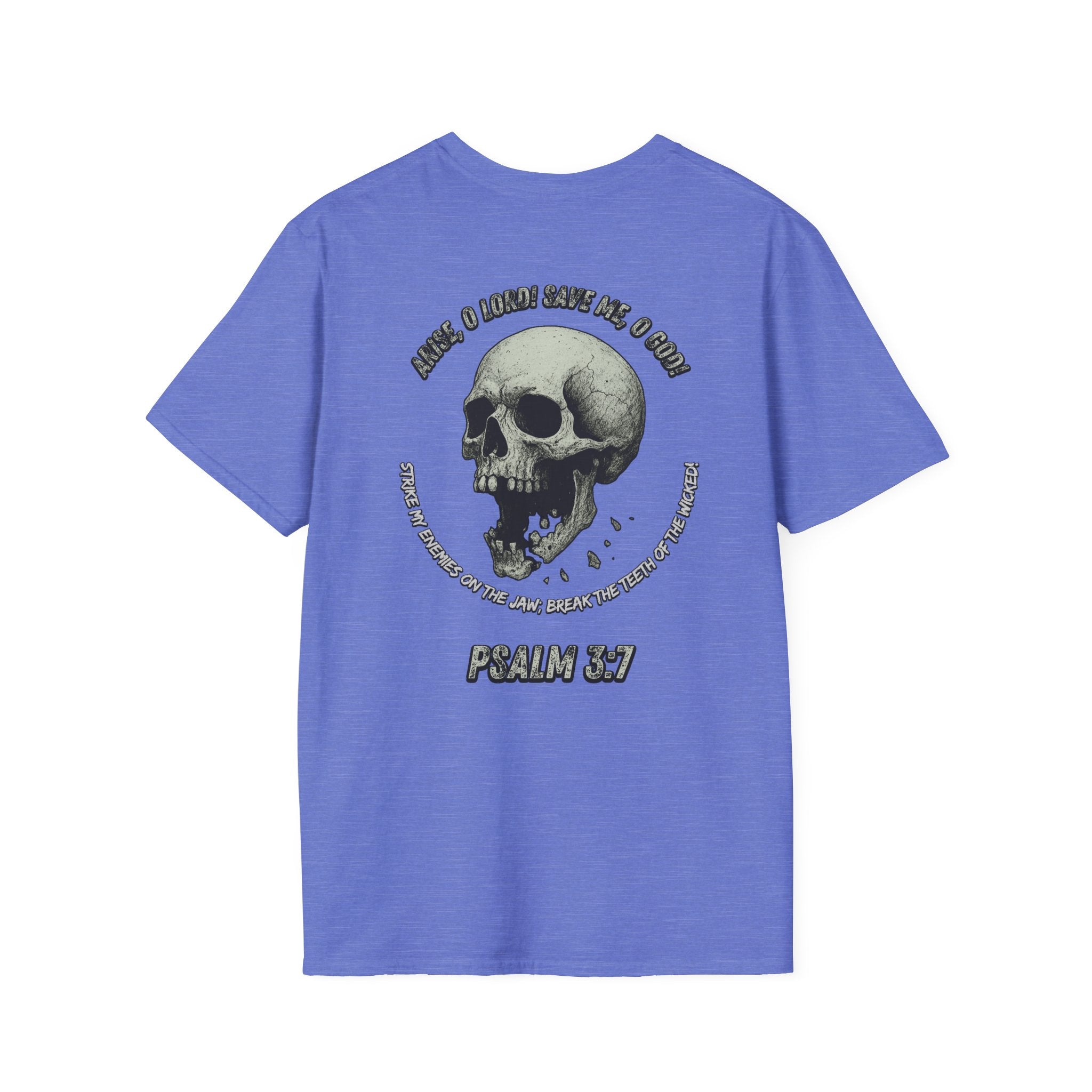 Psalm 3:7 - "Arise, O LORD!" (Monochrome) (Design on Back/Logo on Front)