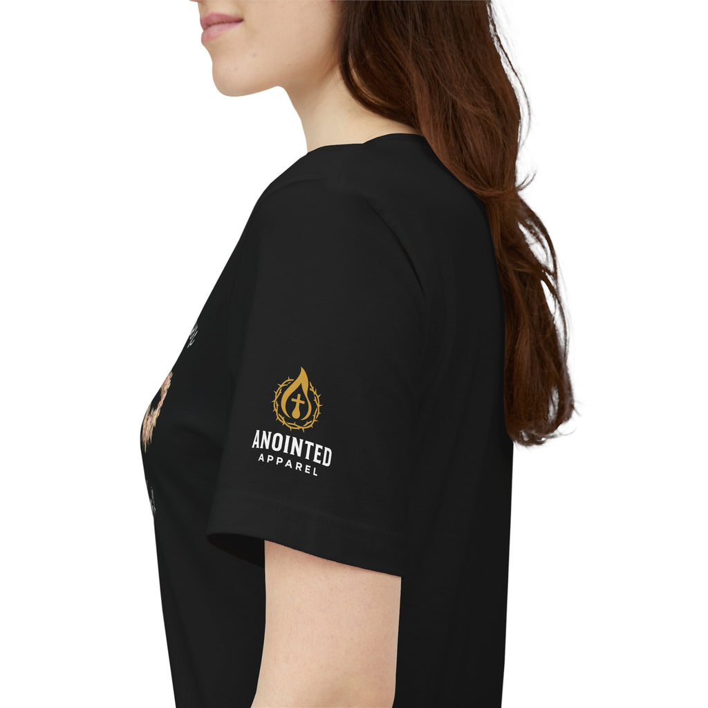 James 1:12 - "Crown of Life" (Ladies) (Design on Front/Logo on Sleeve)