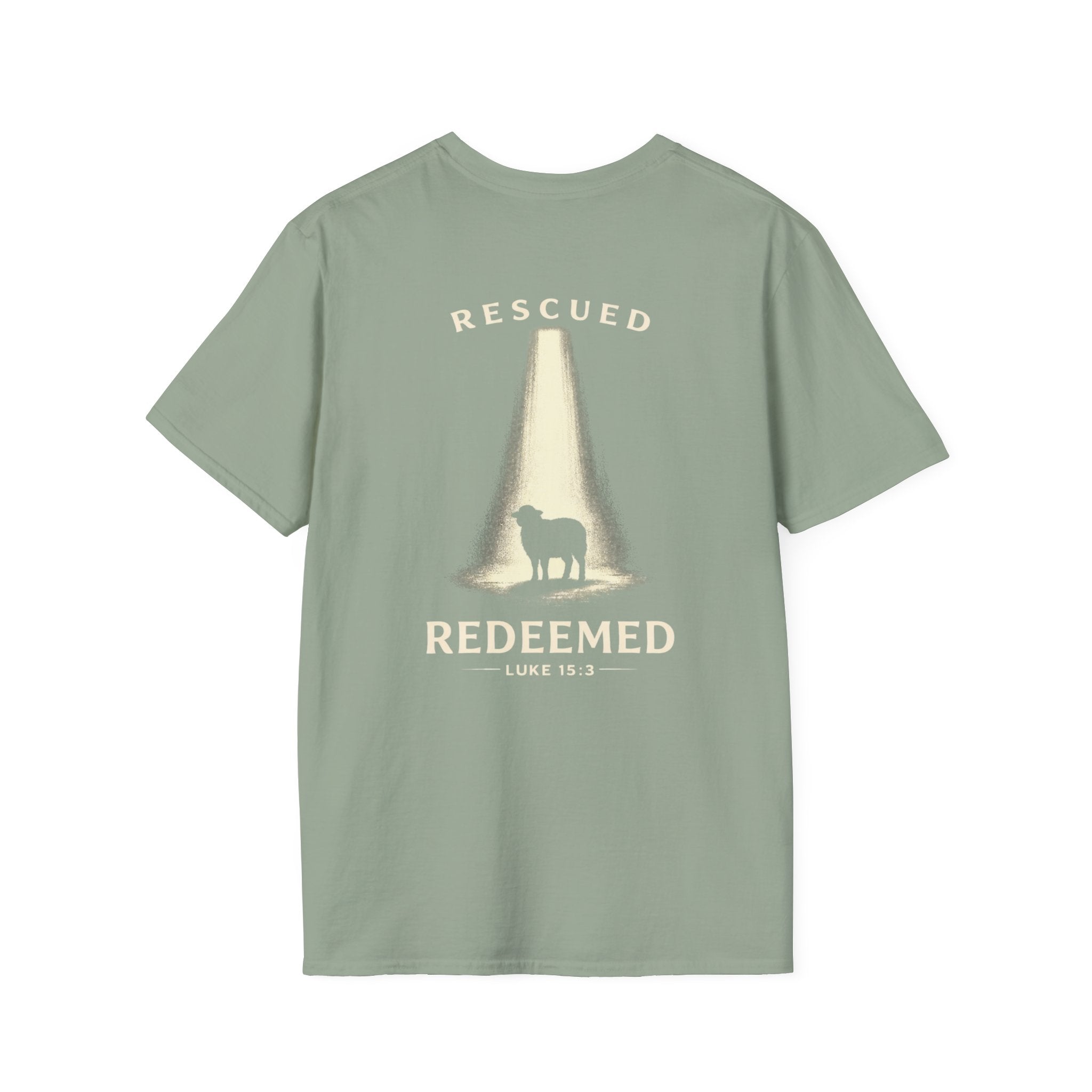"Rescued and Redeemed" (Design on Back/Logo on Front)