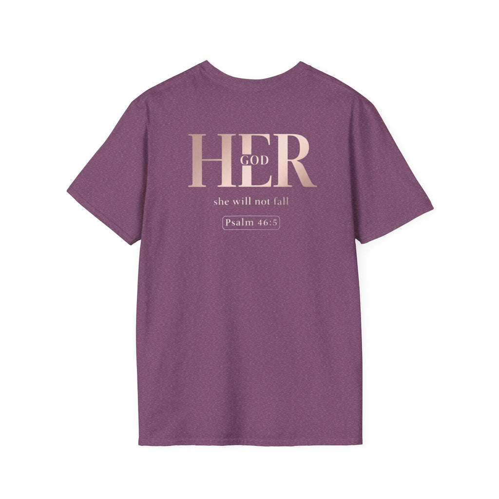 Psalm 46:5 - "God is Within Her" (Ladies) (Design on Back/Logo on Front)