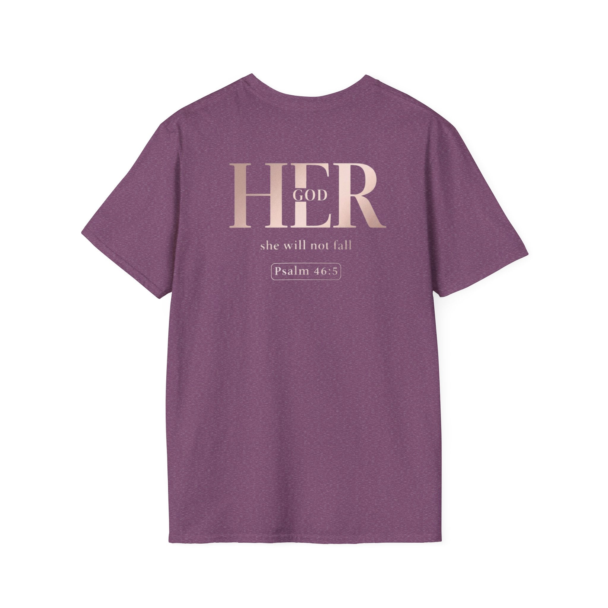 Psalm 46:5 - "God is Within Her" (Ladies) (Design on Back/Logo on Front)