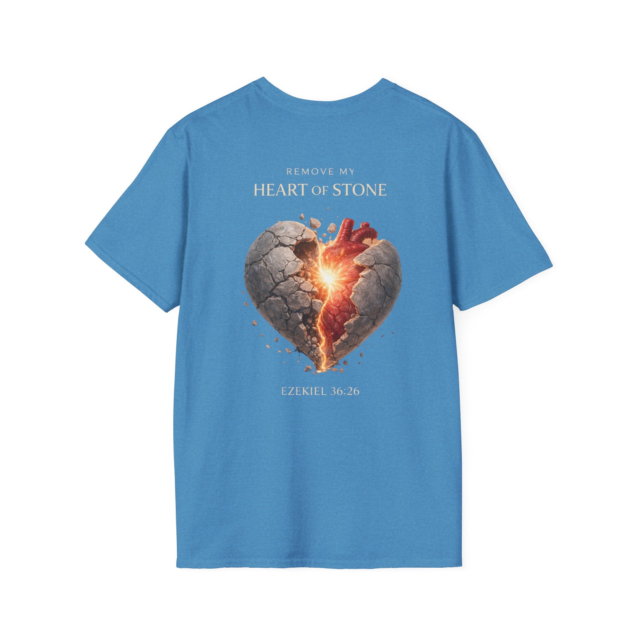 Ezekiel 36:26 - "Heart of Flesh" (Ladies) (Design on Back/Logo on Front)