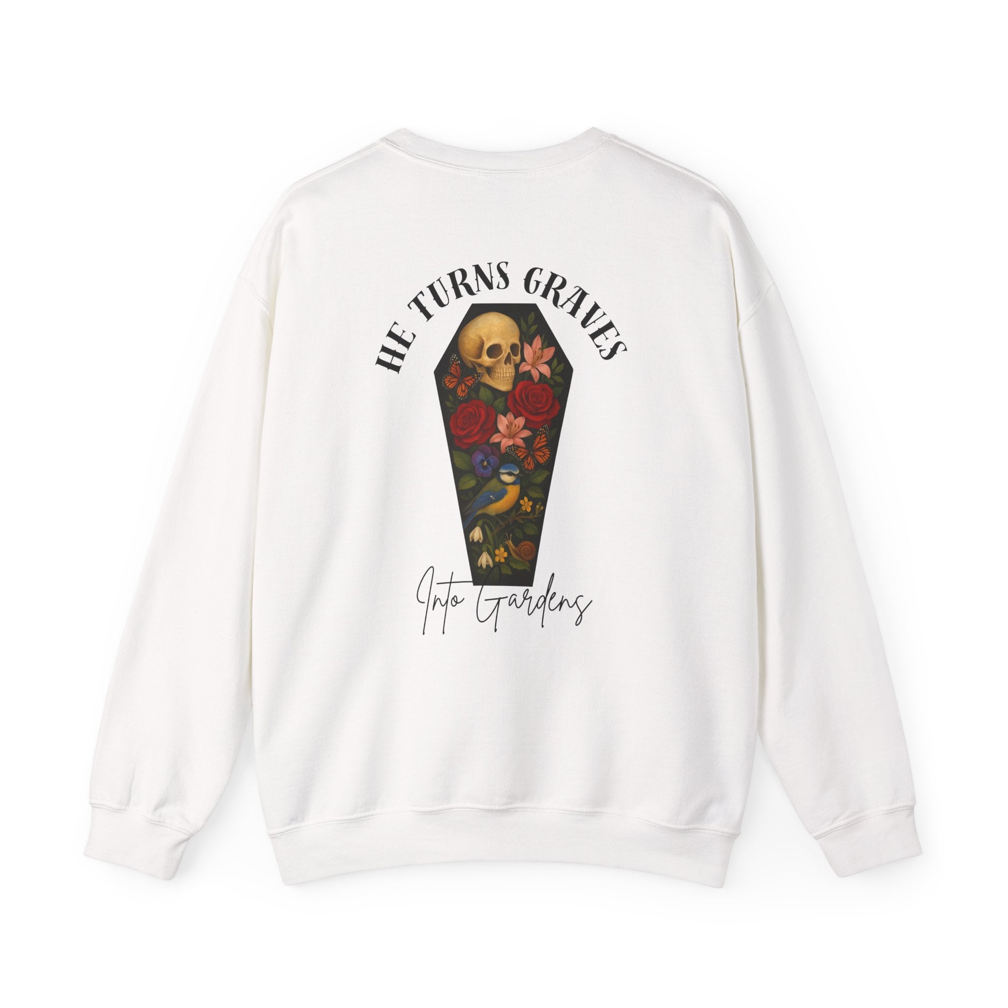 Graves Into Gardens Crewneck Sweatshirt (Design on Back/Logo on Front)