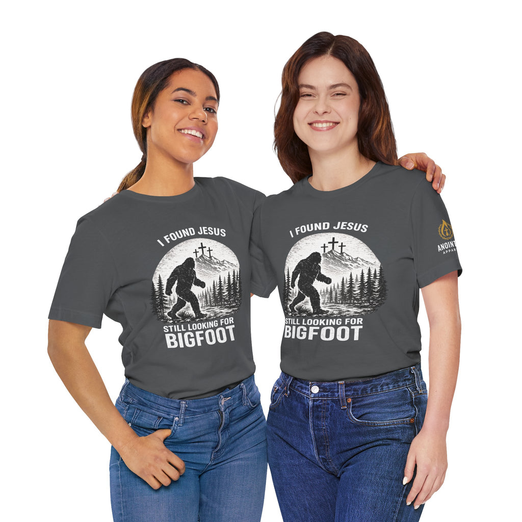 "Jesus and Bigfoot" (Design on Front/Logo on Sleeve)