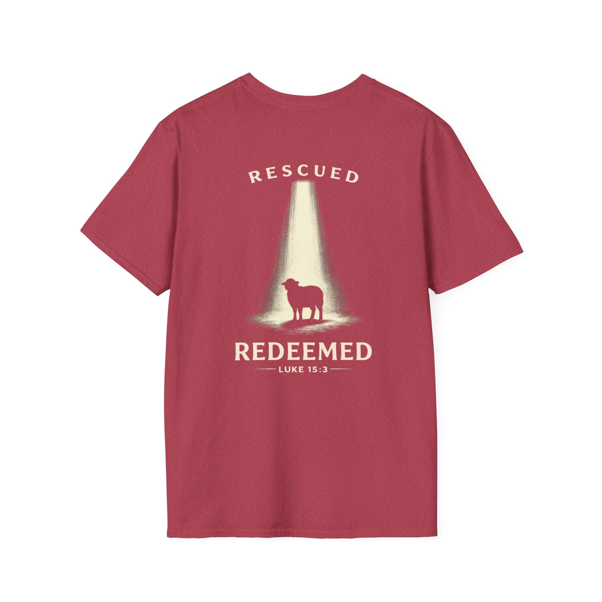 "Rescued and Redeemed" (Design on Back/Logo on Front)