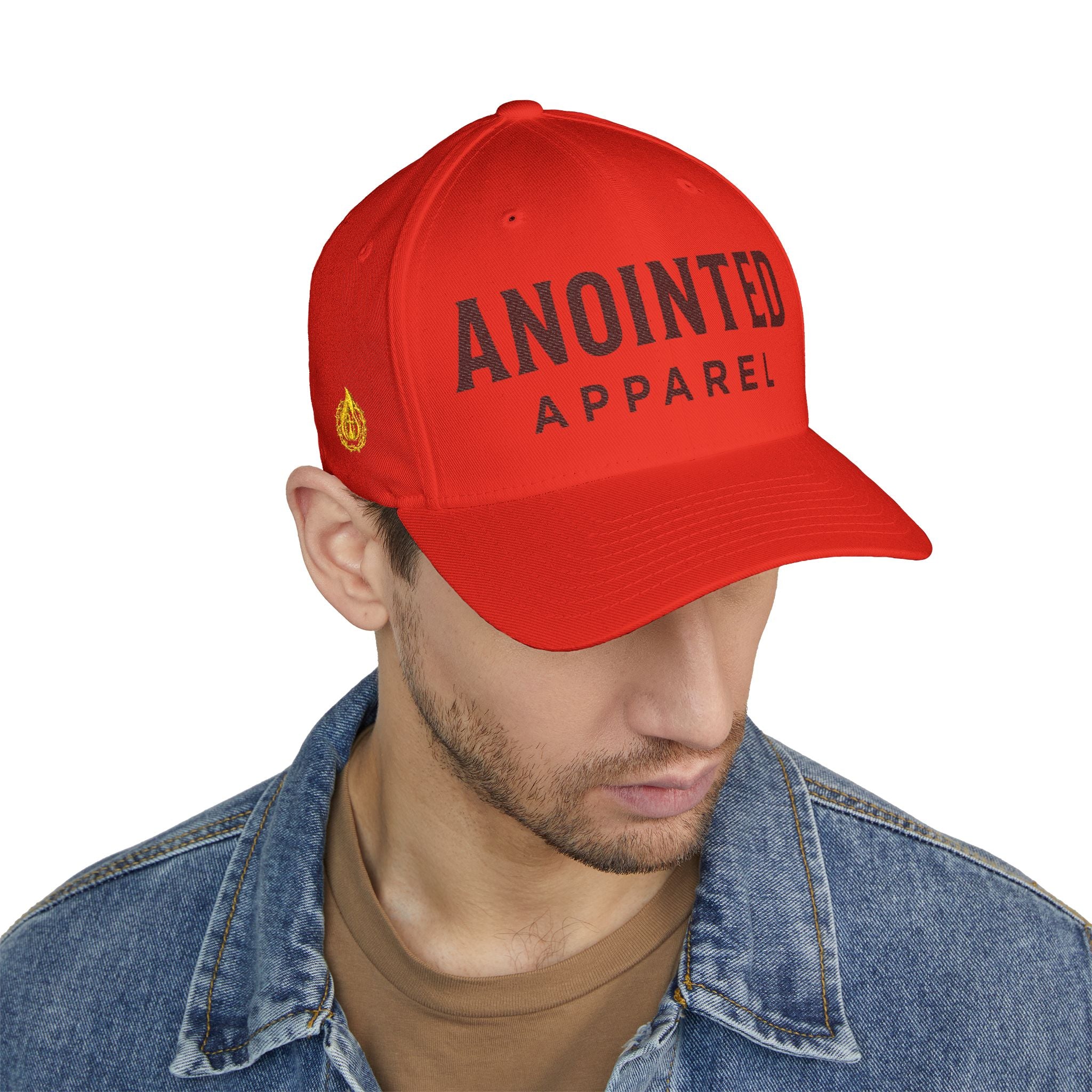 "Anointed" Christian FlexFit Hat – Elevated Edition (Front + Side Embroidery)
