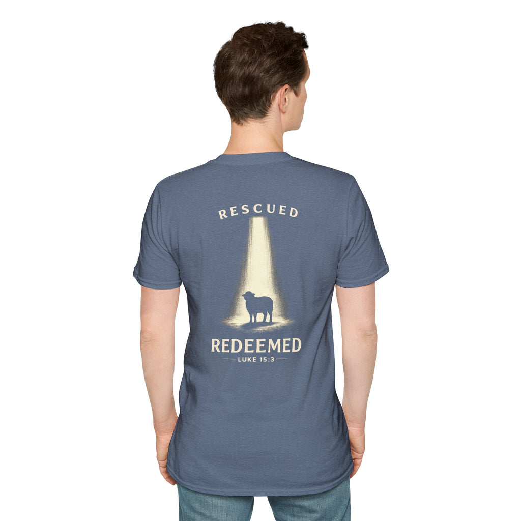 "Rescued and Redeemed" (Design on Back/Logo on Front)