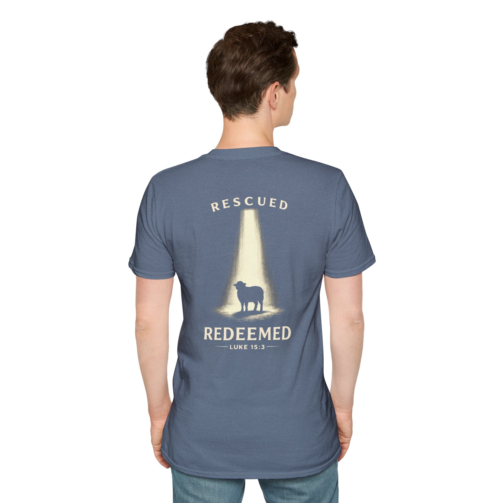 "Rescued and Redeemed" (Design on Back/Logo on Front)