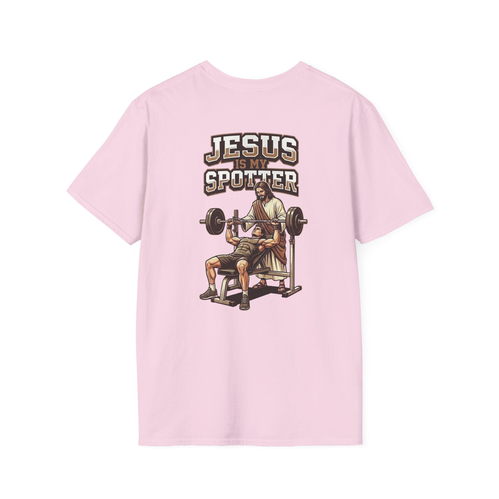 "Jesus Is My Spotter" (Design on Back/Logo on Front)