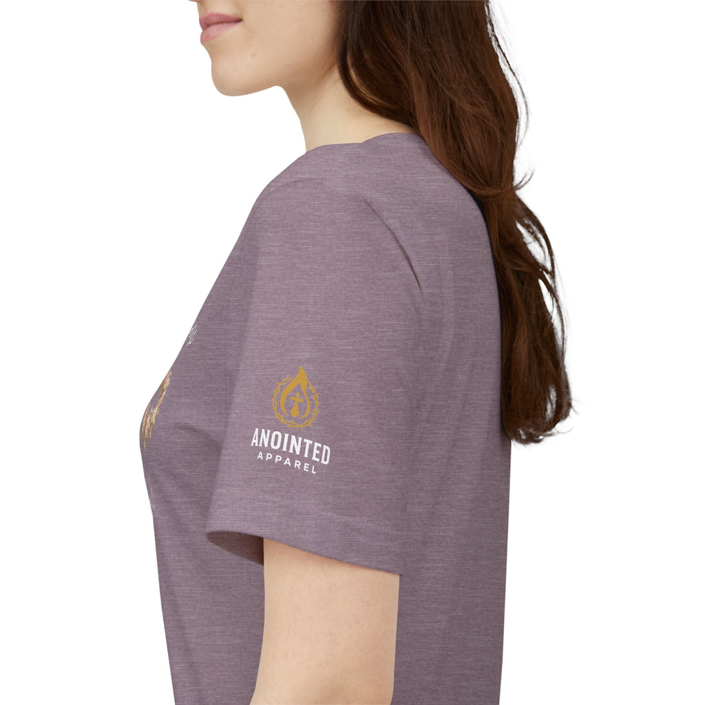 James 1:12 - "Crown of Life" (Ladies) (Design on Front/Logo on Sleeve)