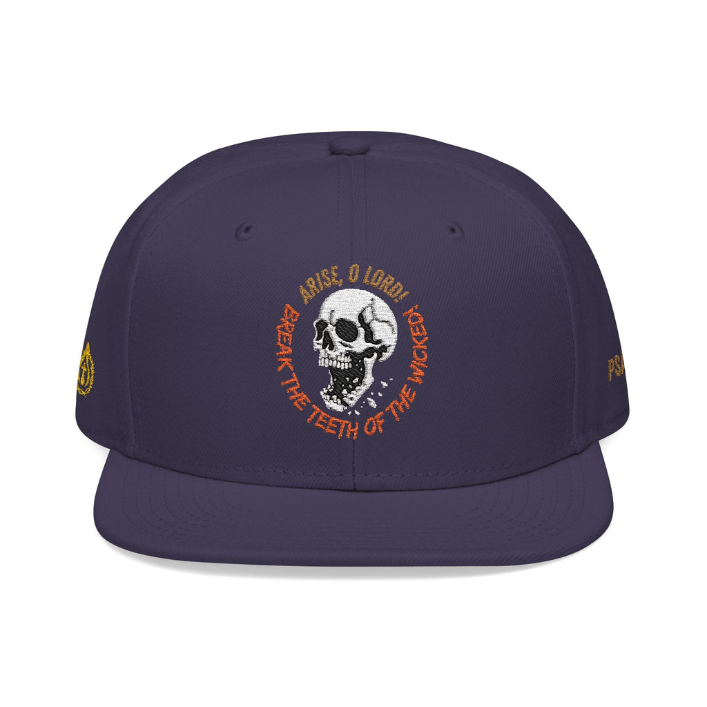 "Psalm 3:7" Snapback (Embroidered Front, Both Sides, Back)