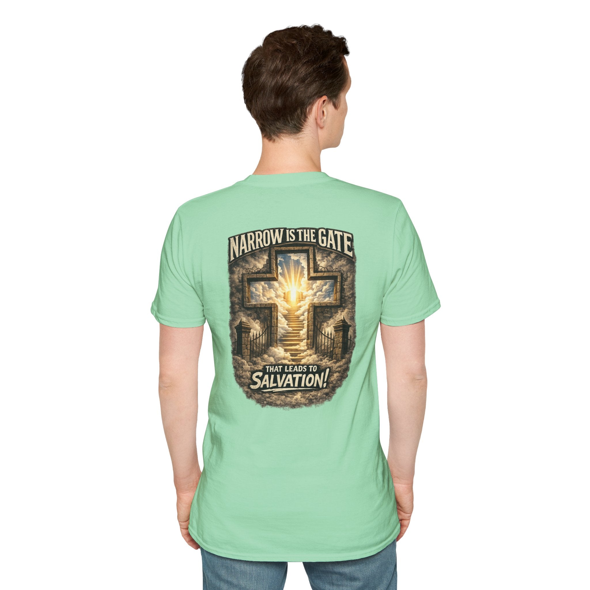 "The Narrow Gate" (Design on Back/Logo on Front)