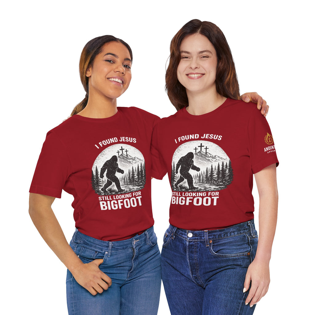 "Jesus and Bigfoot" (Design on Front/Logo on Sleeve)