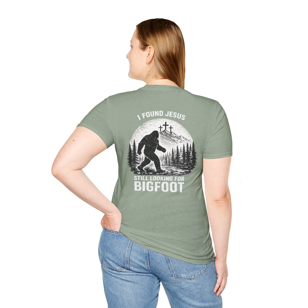 "Jesus and Bigfoot" (Design on Back/Logo on Front)