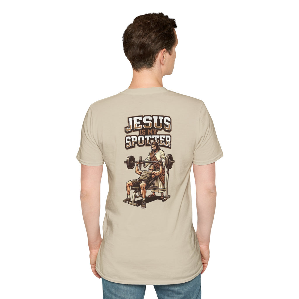 "Jesus Is My Spotter" (Design on Back/Logo on Front)