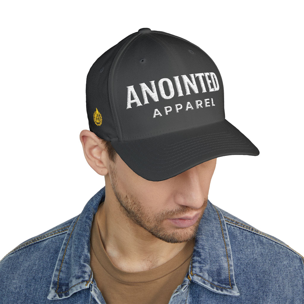 "Anointed" Christian FlexFit Hat – Elevated Edition (Front + Side Embroidery)