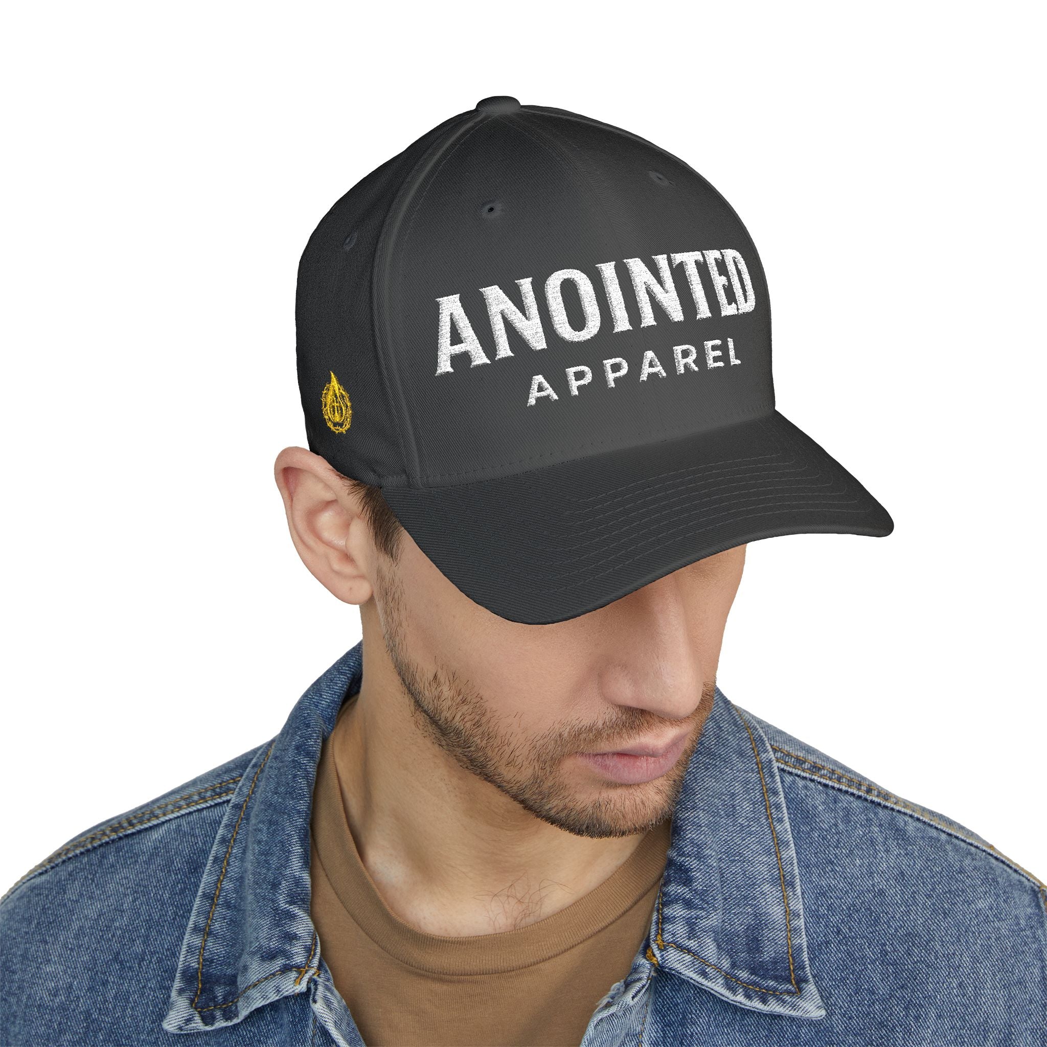 "Anointed" Christian FlexFit Hat – Elevated Edition (Front + Side Embroidery)