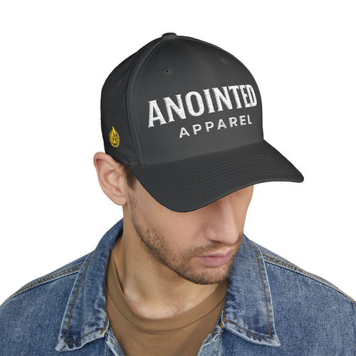 "Anointed" Christian FlexFit Hat – Elevated Edition (Front + Side Embroidery)