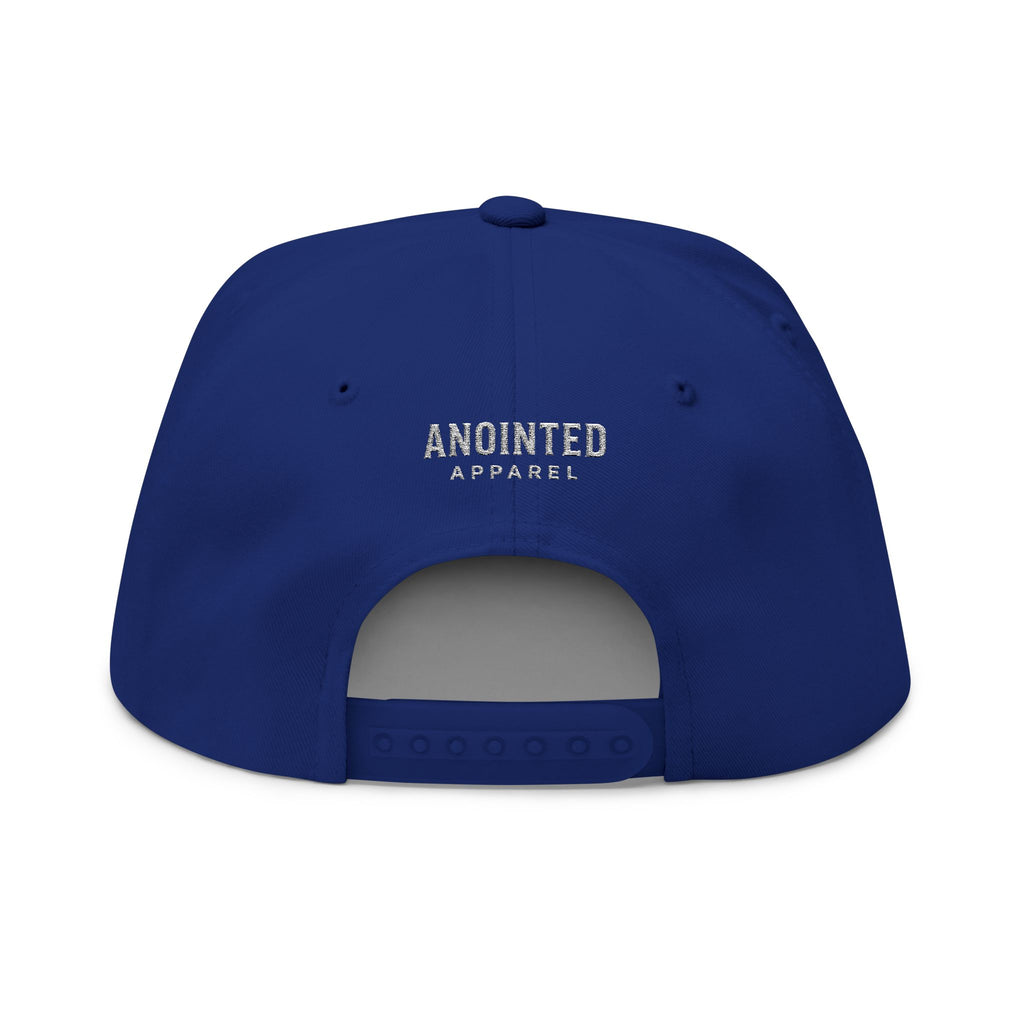 Signature Series "YHWH" (White) Flat Bill Snapback (Triple Embroidered)