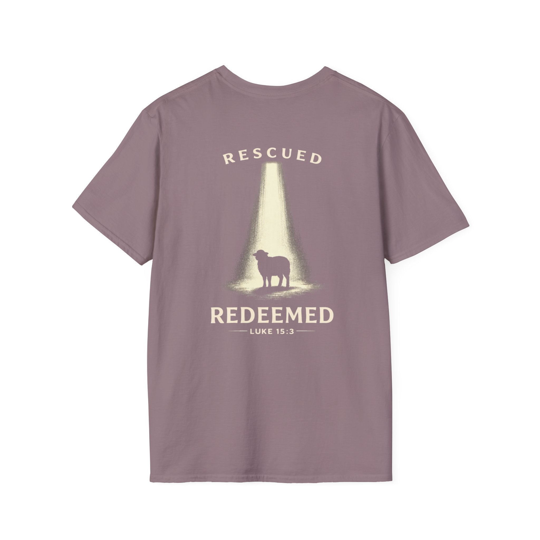 "Rescued and Redeemed" (Design on Back/Logo on Front)