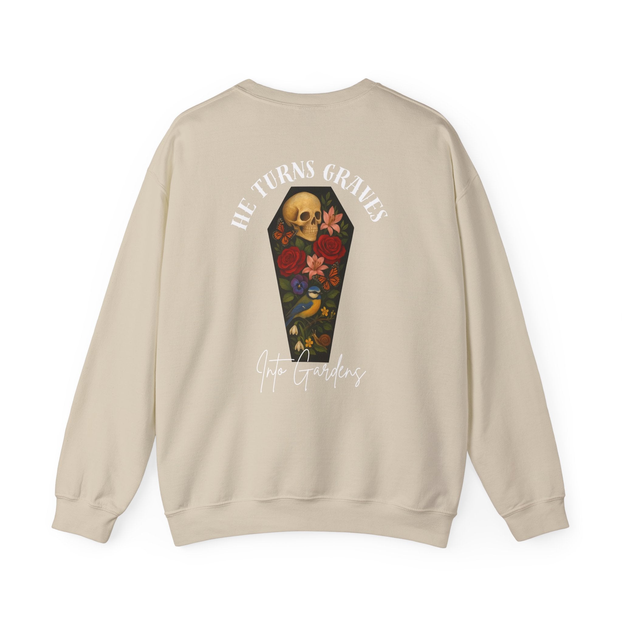 Graves Into Gardens Crewneck Sweatshirt (Design on Back/Logo on Front)