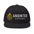 Flat Bill Snapback (White/No Outline)