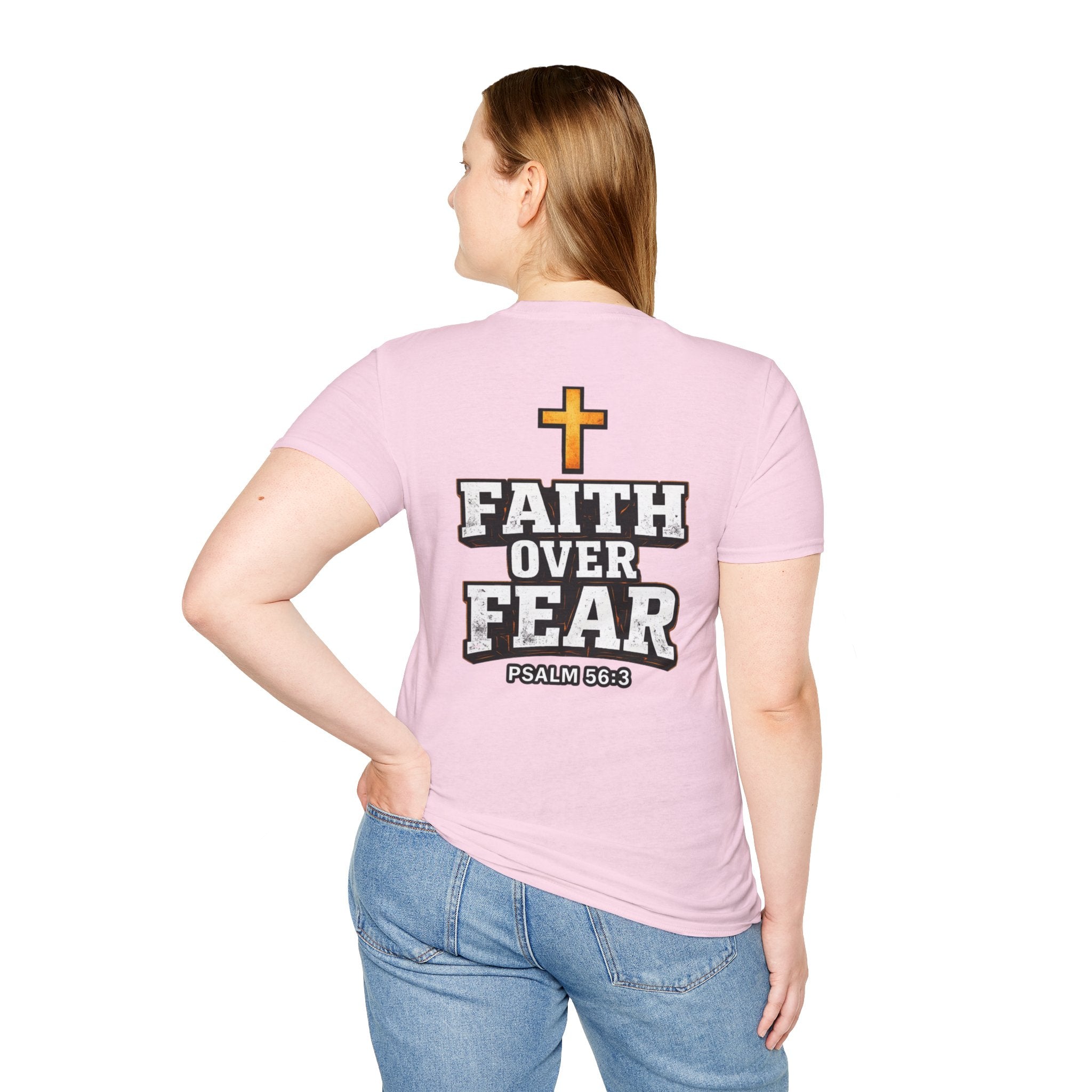 "Faith Over Fear" (Design on Back/Logo On Front)