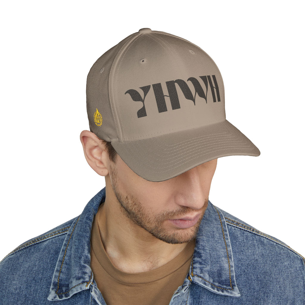Signature Series "YHWH" FlexFit Closed-Back (Black) (Triple Embroidered)