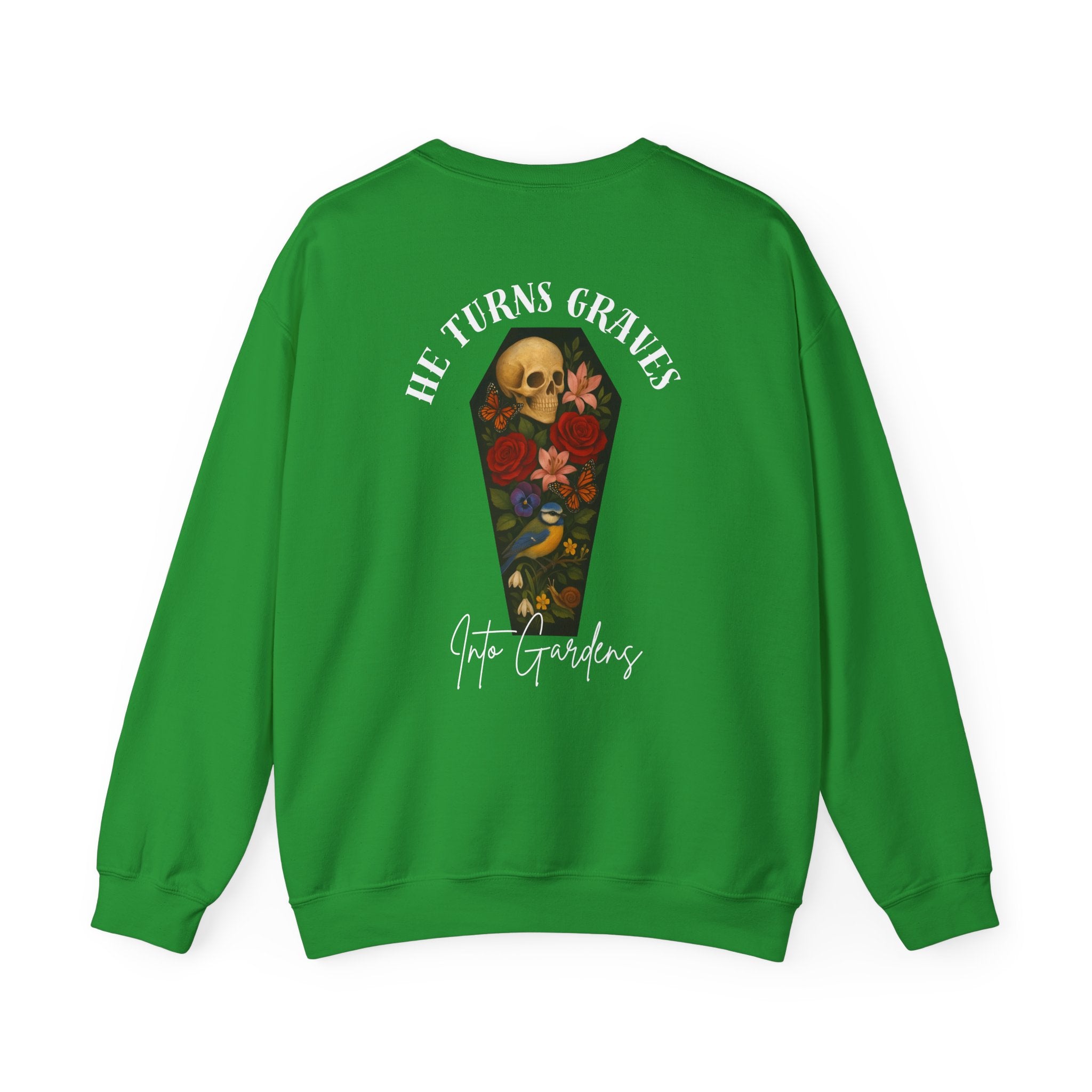 Graves Into Gardens Crewneck Sweatshirt (Design on Back/Logo on Front)