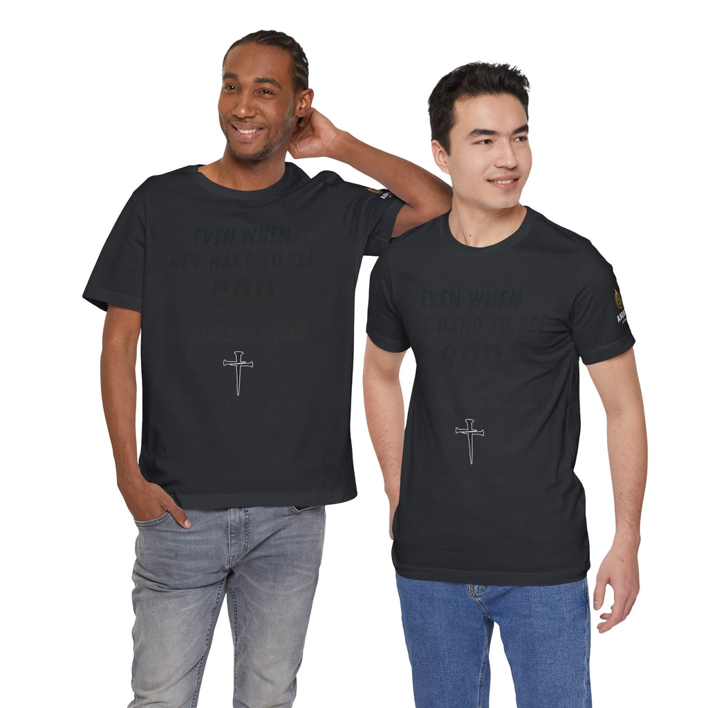 "God is Near" (Design on Front/Logo on Sleeve)