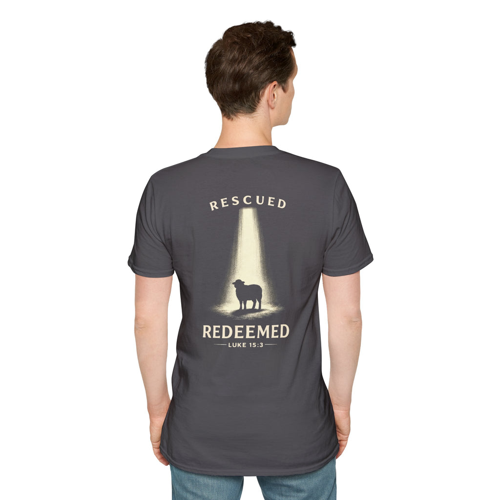 "Rescued and Redeemed" (Design on Back/Logo on Front)