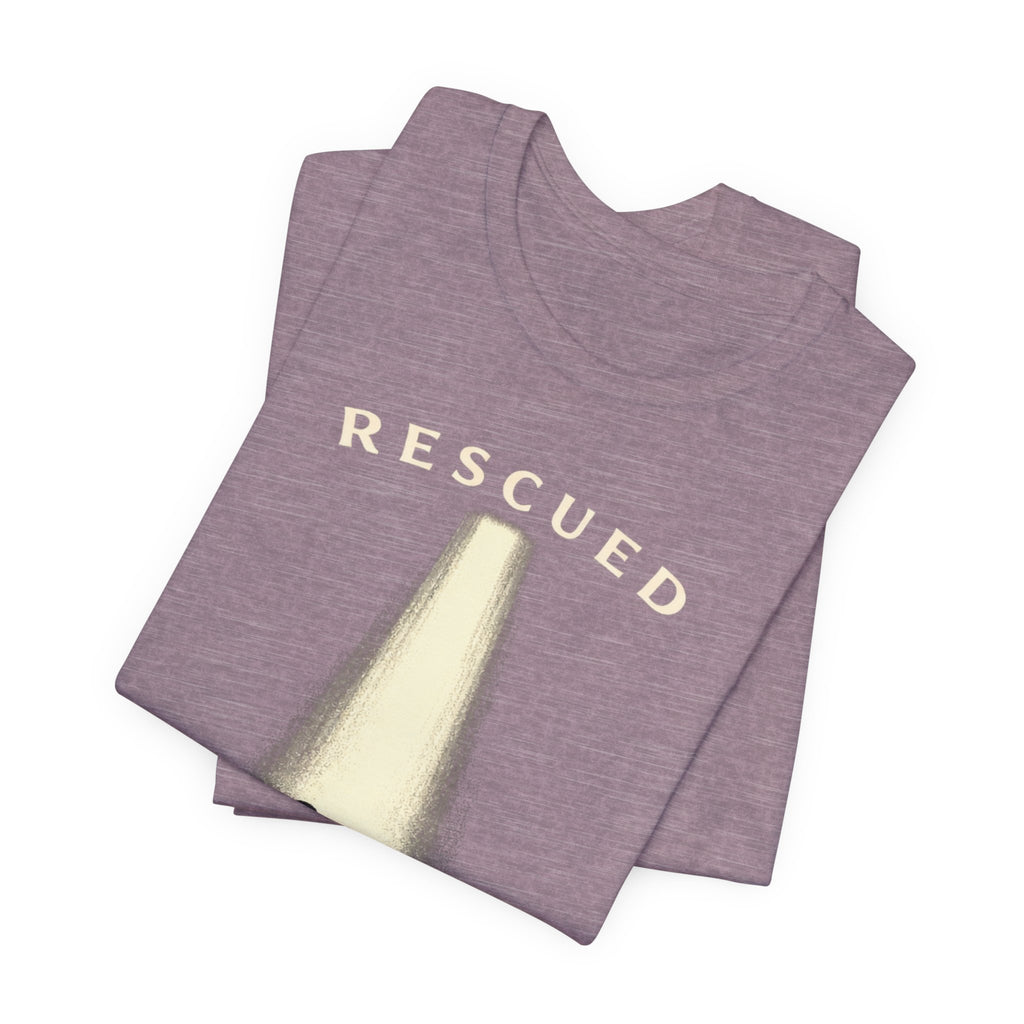 Luke 15:3 "Rescued and Redeemed" (Design on Front/Logo on Sleeve)