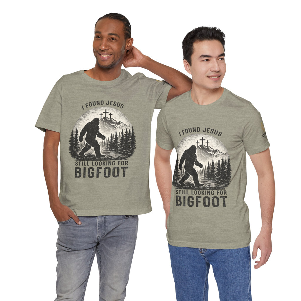 "Jesus and Bigfoot" (Design on Front/Logo on Sleeve)