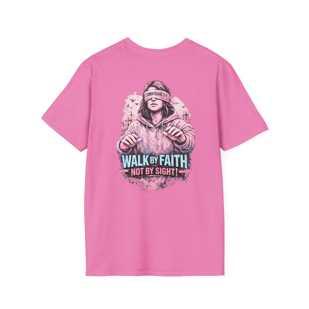 "Walk by Faith" (Ladies) (Design on Back/Logo on Front)