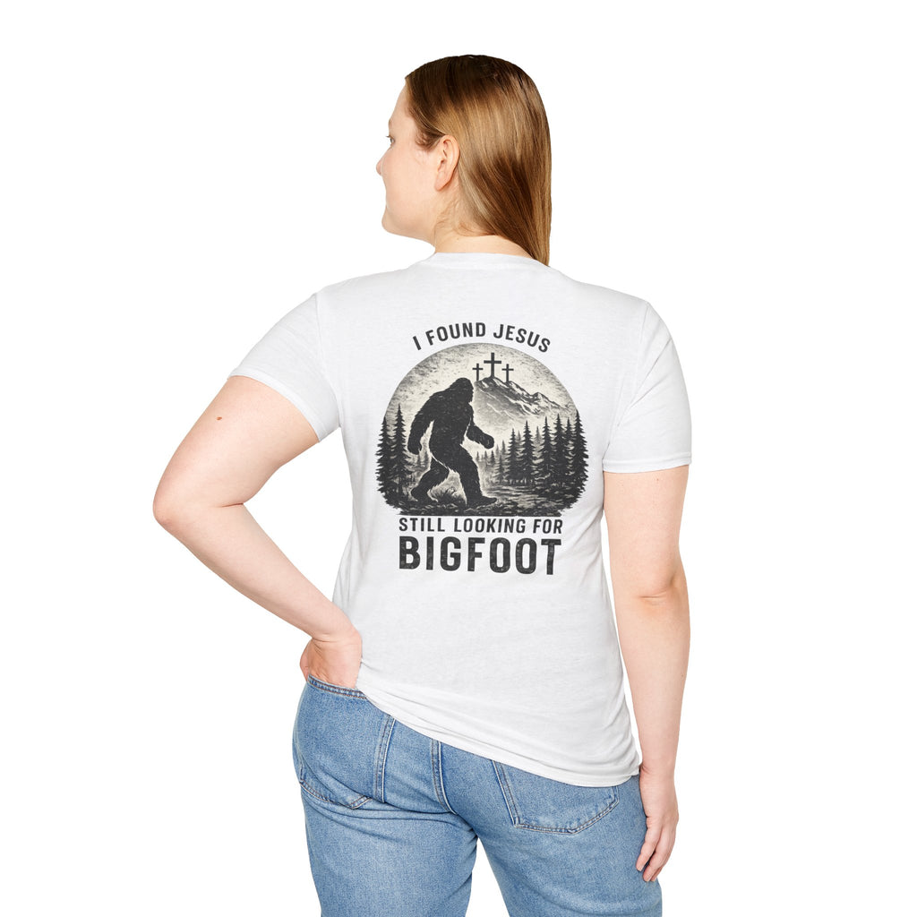 "Jesus and Bigfoot" (Design on Back/Logo on Front)