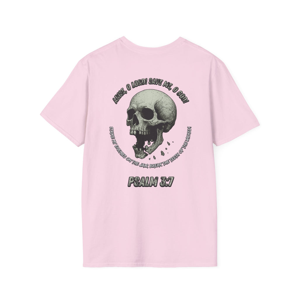 Psalm 3:7 - "Arise, O LORD!" (Monochrome) (Design on Back/Logo on Front)