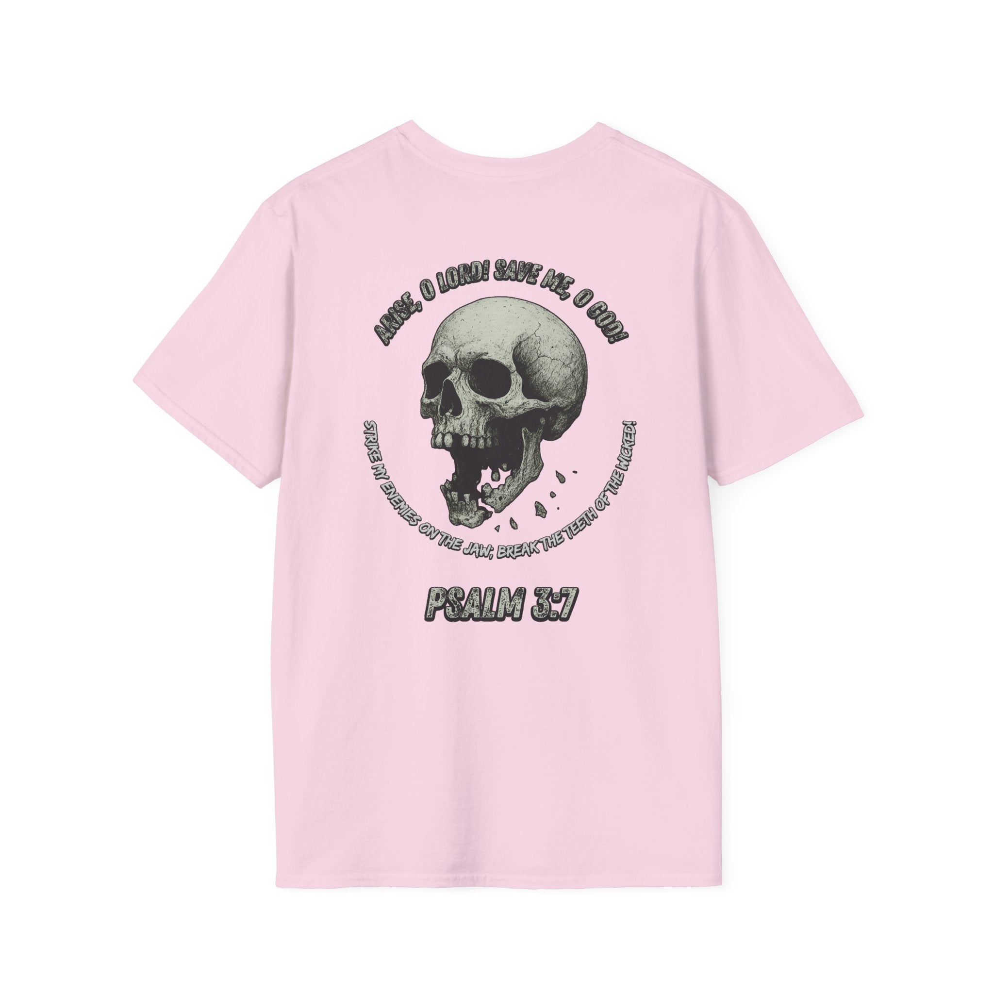 Psalm 3:7 - "Arise, O LORD!" (Monochrome) (Design on Back/Logo on Front)