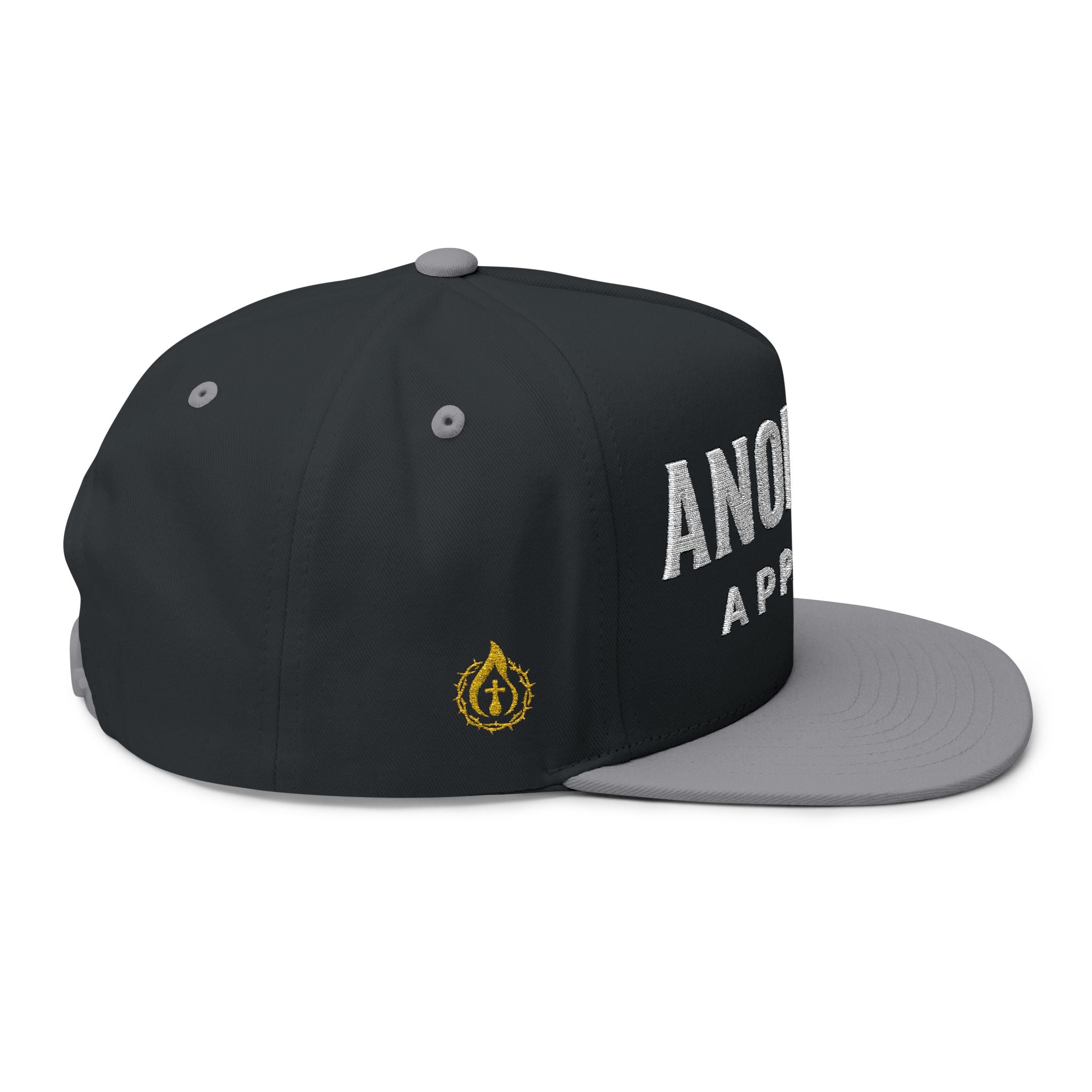 Halo Series "Anointed" Flat Bill Snapback (White Lettering/Black Outline) (Embroidered Front/Side)